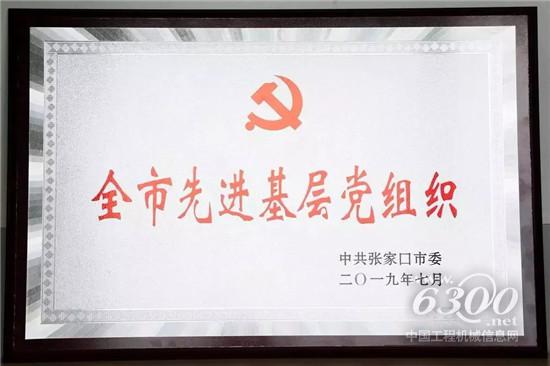 雷薩重機事業部黨委榮獲2019年張家口市先進基層黨組織