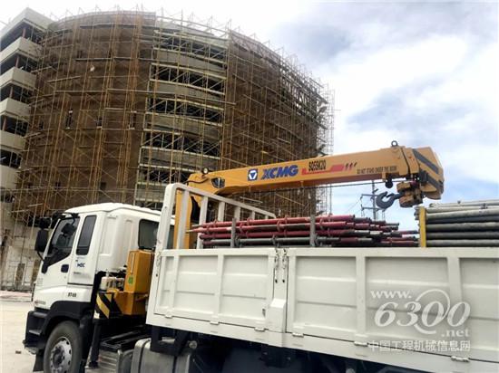 徐工隨車起重機助力菲律賓大型商場建設項目