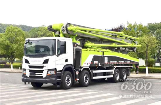 國內首臺進口底盤國六泵車在中聯重科下線