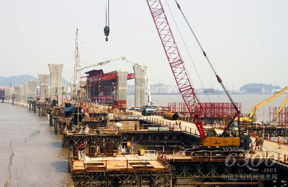 浙江臺州玉環吊船灣建起海上高速橋
