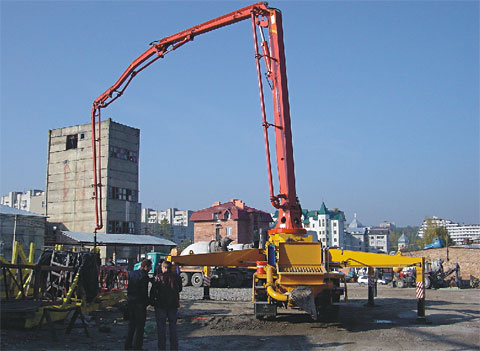 三一重工泵車產品施工案例