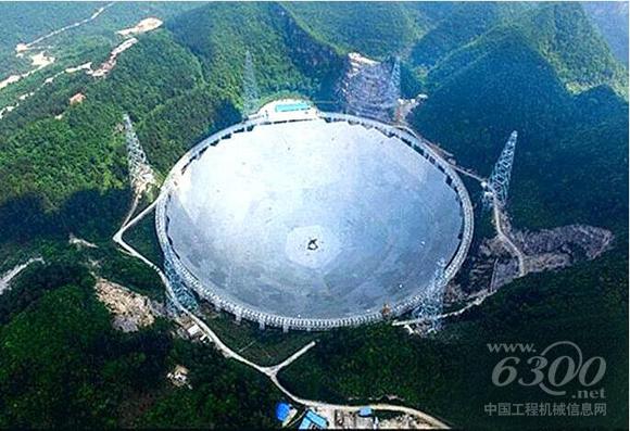 山推建友免基礎攪拌站助力“天眼”工程建設