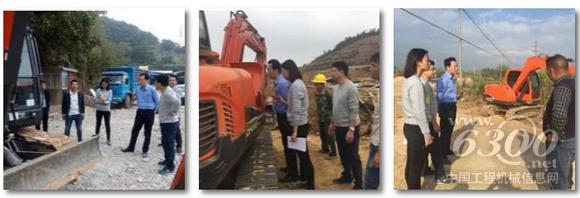 斗<a href=http://product.d1cm.com/brand/shangong/ target=_blank>山工</a>程機械（中國）銷售與市場副總裁丁郁真一行走訪廣西客戶