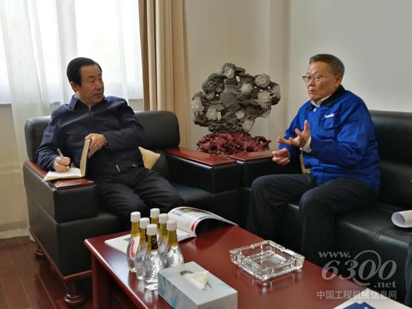 湖南省省長許達哲與山河智能董事長何清華暢談