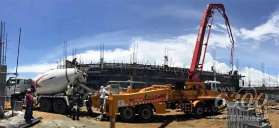 菲律賓 Cebu機場擴建項目  徐工HB46A泵車和G10K攪拌車