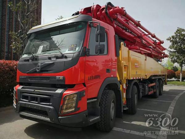 三一最新VOLVO自動擋底盤泵車驚艷亮相訂貨會現場