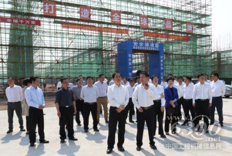 湖州市市委書記馬曉暉調研浙江鼎力建設項目