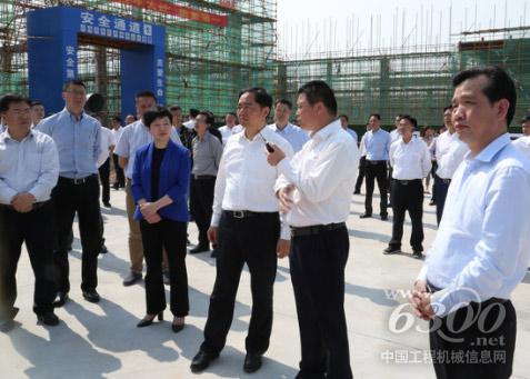 湖州市市委書記馬曉暉調研浙江鼎力建設項目