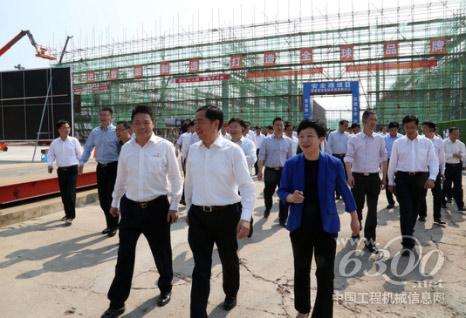 湖州市市委書記馬曉暉調研浙江鼎力建設項目