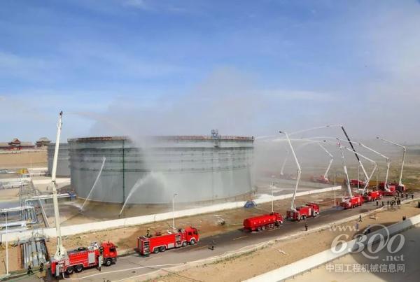 徐工成套化消防裝備助力銀川石油化工火災跨區域聯合實戰演練