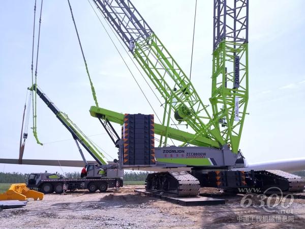 中聯重科多臺大型設備助力臨西運河風電項目建設
