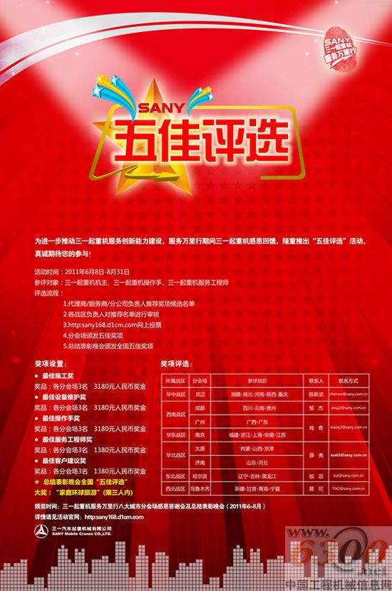三一起重機 五佳評選